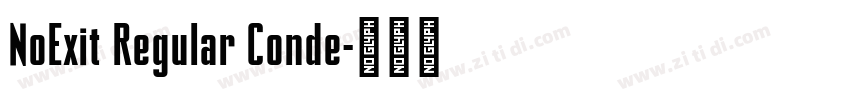 NoExit Regular Conde字体转换